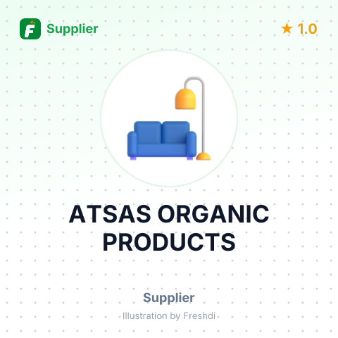 ATSAS ORGANIC PRODUCTS – summary card, no photo uploaded yet