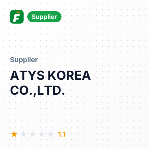 ATYS KOREA CO.,LTD. – summary card, no photo uploaded yet