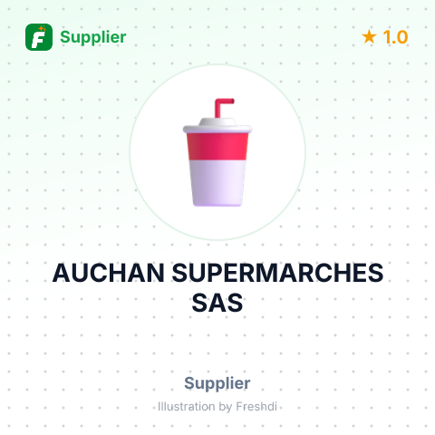 AUCHAN SUPERMARCHES SAS – summary card, no photo uploaded yet