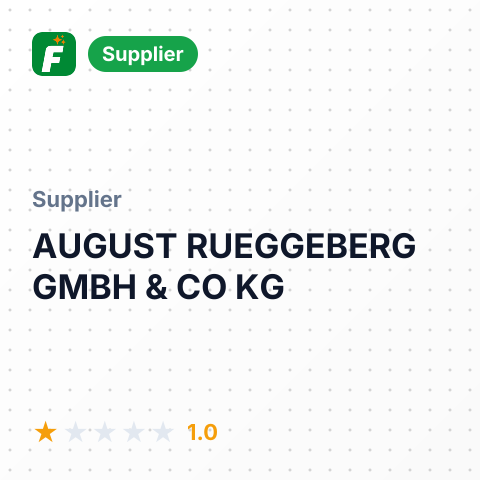 AUGUST RUEGGEBERG GMBH & CO KG – summary card, no photo uploaded yet