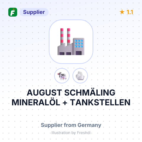 AUGUST SCHMÄLING MINERALÖL + TANKSTELLEN – summary card, no photo uploaded yet