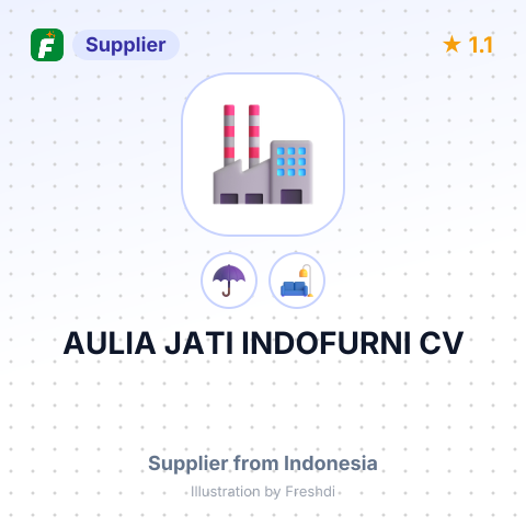 AULIA JATI INDOFURNI CV – summary card, no photo uploaded yet
