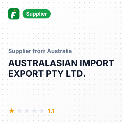 AUSTRALASIAN IMPORT EXPORT PTY LTD. – summary card, no photo uploaded yet