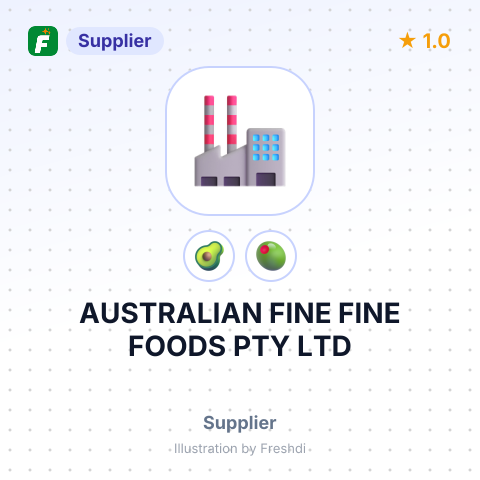 AUSTRALIAN FINE FINE FOODS PTY LTD – summary card, no photo uploaded yet