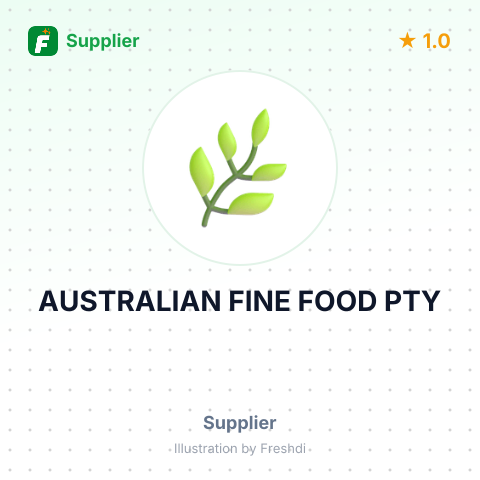 AUSTRALIAN FINE FOOD PTY – summary card, no photo uploaded yet