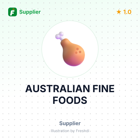 AUSTRALIAN FINE FOODS – summary card, no photo uploaded yet