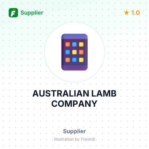 AUSTRALIAN LAMB COMPANY – summary card, no photo uploaded yet