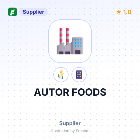 AUTOR FOODS – summary card, no photo uploaded yet