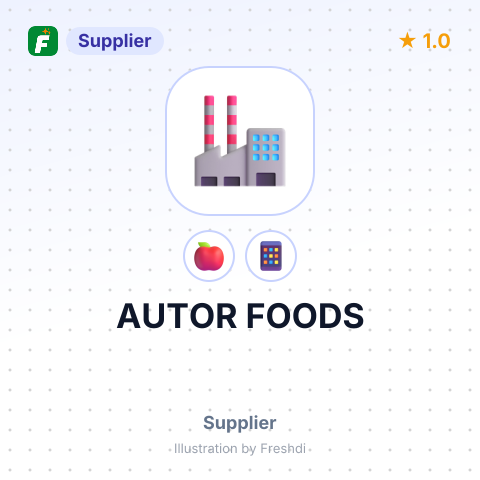 AUTOR FOODS – summary card, no photo uploaded yet