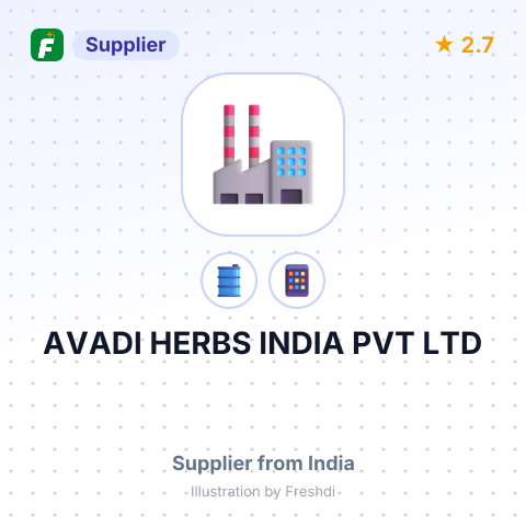 AVADI HERBS INDIA PVT LTD – summary card, no photo uploaded yet