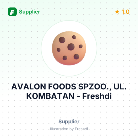 AVALON FOODS SPZOO., UL. KOMBATAN – summary card, no photo uploaded yet