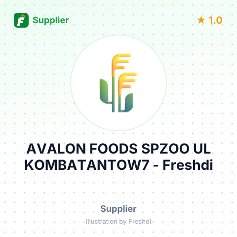 AVALON FOODS SPZOO UL KOMBATANTOW7 – summary card, no photo uploaded yet