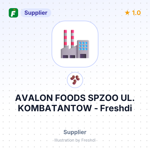 AVALON FOODS SPZOO UL. KOMBATANTOW – summary card, no photo uploaded yet