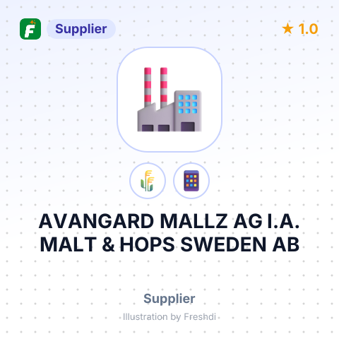 AVANGARD MALLZ AG I.A. MALT & HOPS SWEDEN AB – summary card, no photo uploaded yet
