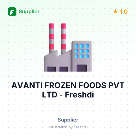 AVANTI FROZEN FOODS PVT LTD – summary card, no photo uploaded yet