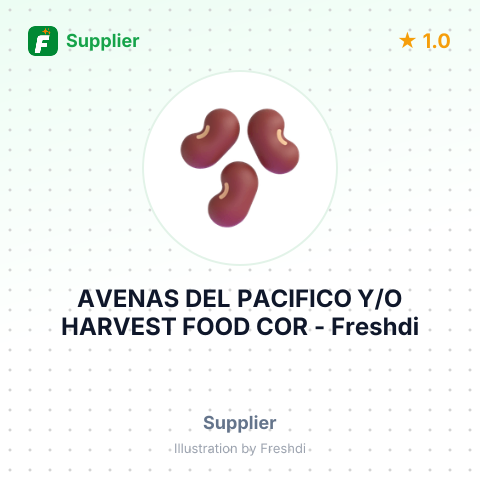 AVENAS DEL PACIFICO Y/O HARVEST FOOD COR – summary card, no photo uploaded yet