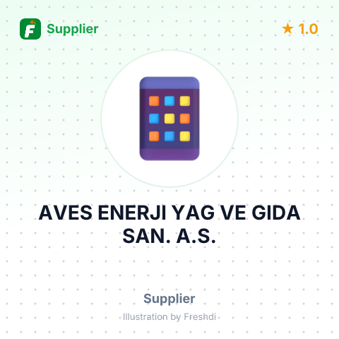 AVES ENERJI YAG VE GIDA SAN. A.S. – summary card, no photo uploaded yet