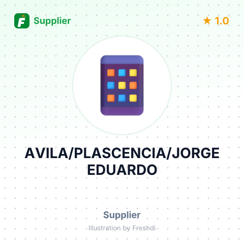 AVILA/PLASCENCIA/JORGE EDUARDO – summary card, no photo uploaded yet