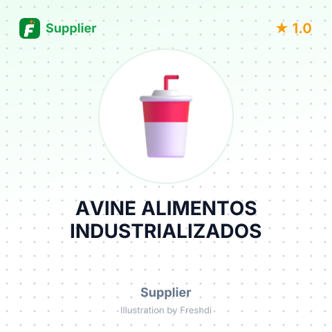 AVINE ALIMENTOS INDUSTRIALIZADOS – summary card, no photo uploaded yet