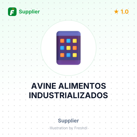 AVINE ALIMENTOS INDUSTRIALIZADOS – summary card, no photo uploaded yet