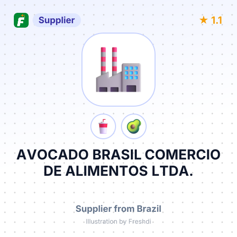 AVOCADO BRASIL COMERCIO DE ALIMENTOS LTDA. – summary card, no photo uploaded yet