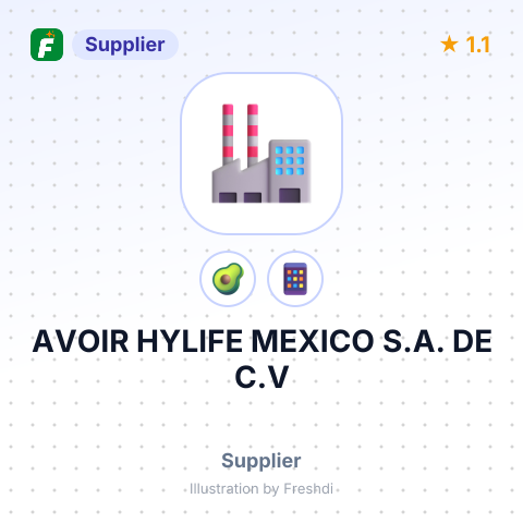 AVOIR HYLIFE MEXICO S.A. DE C.V – summary card, no photo uploaded yet