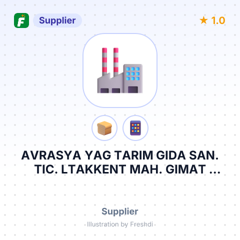 AVRASYA YAG TARIM GIDA SAN. TIC. LTAKKENT MAH. GIMAT CORUM – summary card, no photo uploaded yet