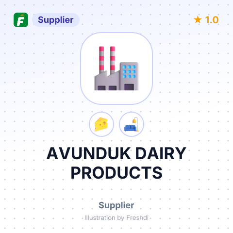 AVUNDUK DAIRY PRODUCTS – summary card, no photo uploaded yet