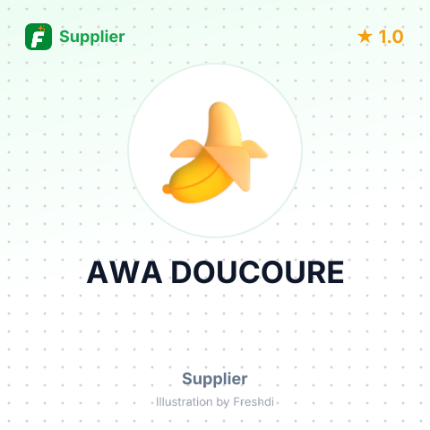 AWA DOUCOURE – summary card, no photo uploaded yet