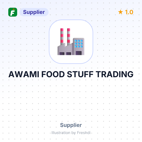 AWAMI FOOD STUFF TRADING – summary card, no photo uploaded yet