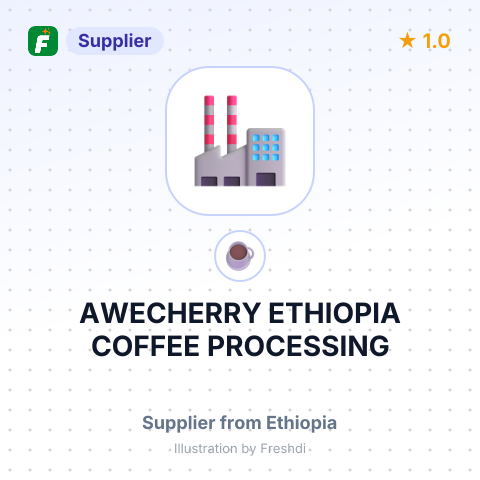 AWECHERRY ETHIOPIA COFFEE PROCESSING – summary card, no photo uploaded yet