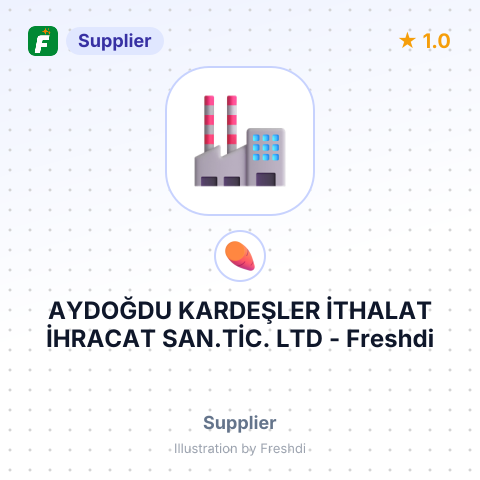 AYDOĞDU KARDEŞLER İTHALAT İHRACAT SAN.TİC. LTD – summary card, no photo uploaded yet