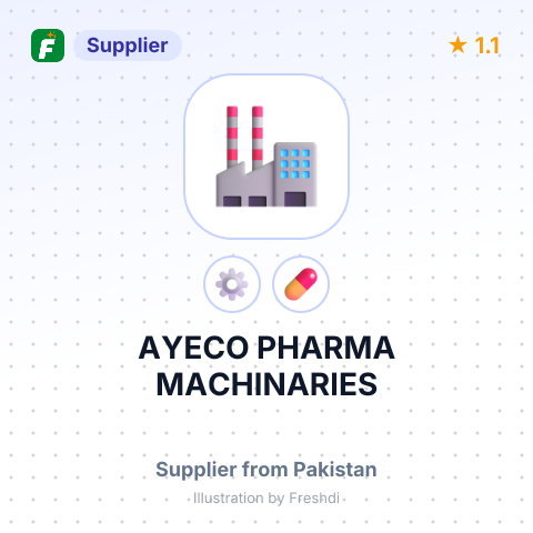 AYECO PHARMA MACHINARIES – summary card, no photo uploaded yet
