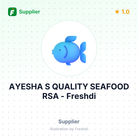 AYESHA S QUALITY SEAFOOD RSA – summary card, no photo uploaded yet