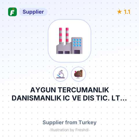 AYGUN TERCUMANLIK DANISMANLIK IC VE DIS TIC. LTD. STI. – summary card, no photo uploaded yet
