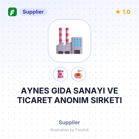 AYNES GIDA SANAYI VE TICARET ANONIM SIRKETI – summary card, no photo uploaded yet