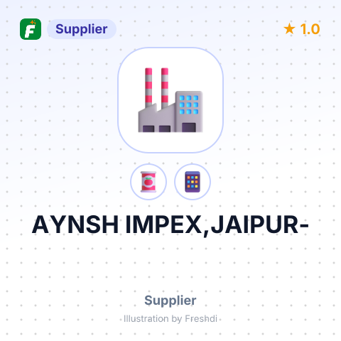 AYNSH IMPEX,JAIPUR- – summary card, no photo uploaded yet