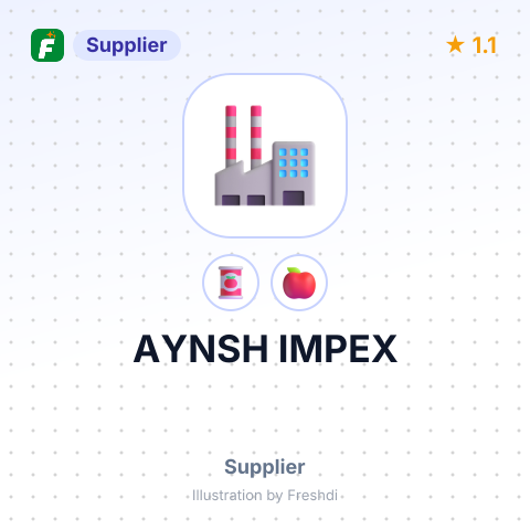 AYNSH IMPEX – summary card, no photo uploaded yet