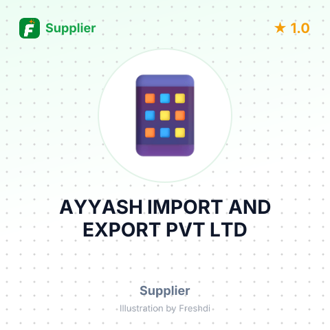 AYYASH IMPORT AND EXPORT PVT LTD – summary card, no photo uploaded yet