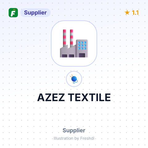AZEZ TEXTILE – summary card, no photo uploaded yet