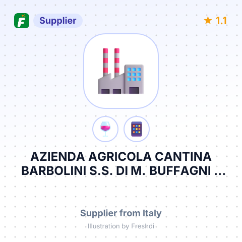 AZIENDA AGRICOLA CANTINA BARBOLINI S.S. DI M. BUFFAGNI E C. – summary card, no photo uploaded yet