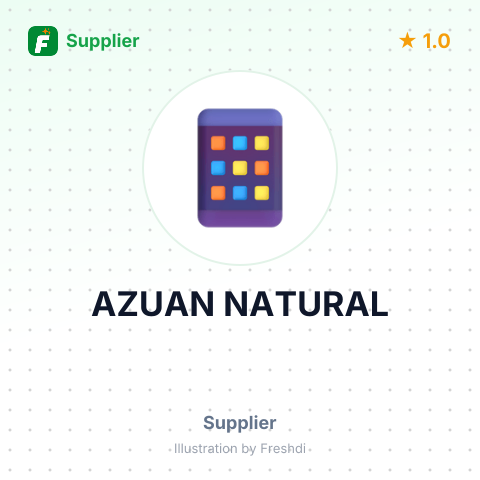 AZUAN NATURAL – summary card, no photo uploaded yet