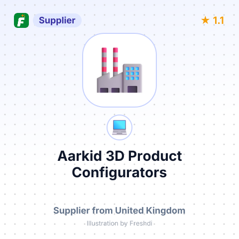 Aarkid 3D Product Configurators – summary card, no photo uploaded yet