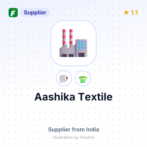 Aashika Textile – summary card, no photo uploaded yet