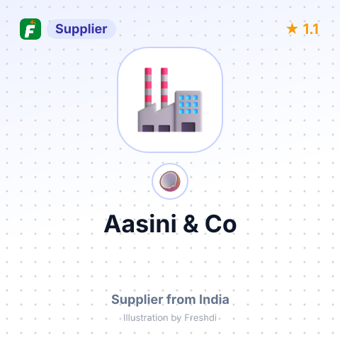 Aasini & Co – summary card, no photo uploaded yet