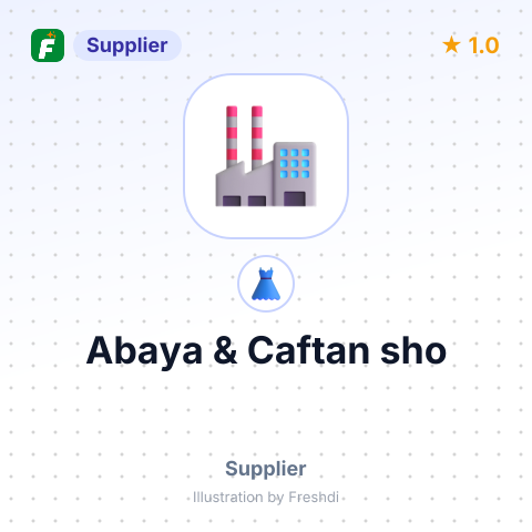 Abaya & Caftan sho – summary card, no photo uploaded yet