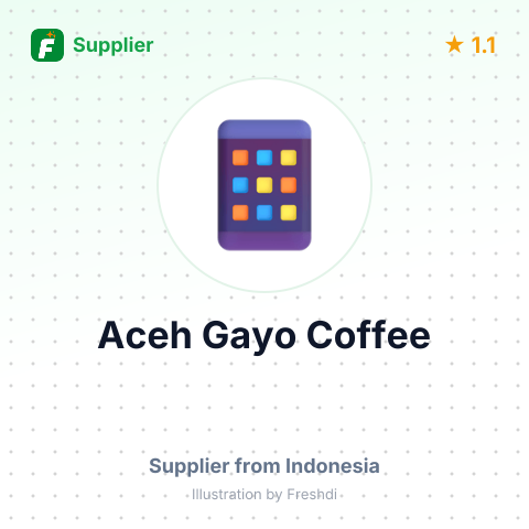 Aceh Gayo Coffee  – summary card, no photo uploaded yet