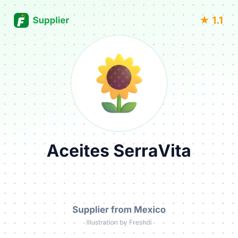 Aceites SerraVita – summary card, no photo uploaded yet