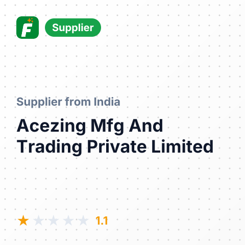 Acezing Mfg And Trading Private Limited  – summary card, no photo uploaded yet