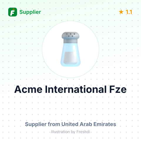 Acme International Fze  – summary card, no photo uploaded yet